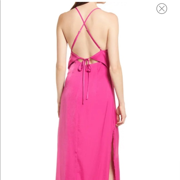 Hot pink midi dress - Picture 1 of 4
